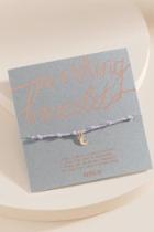 Francesca's Wishing Moon Charm Bracelet - Purple