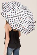 Francesca's Reese Polka Dot Umbrella - White