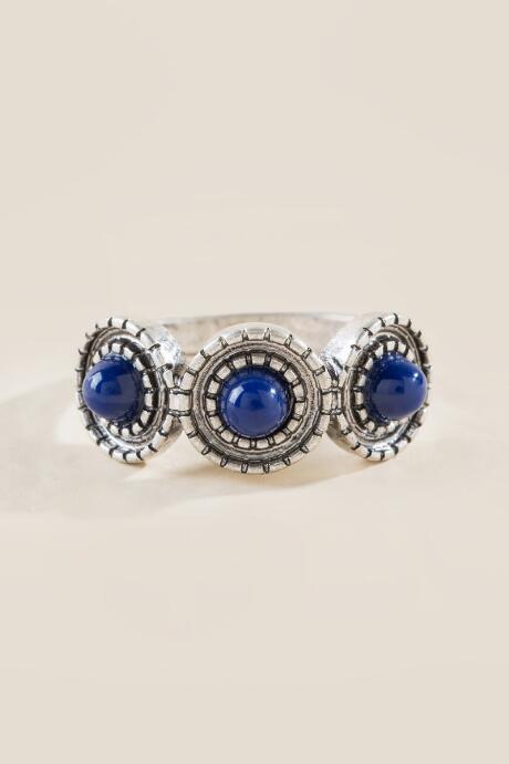 Francesca's Collins Semi Precious Ring - Navy