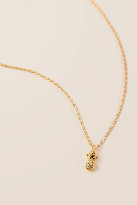 Francesca's Coco Pineapple Pendant - Gold