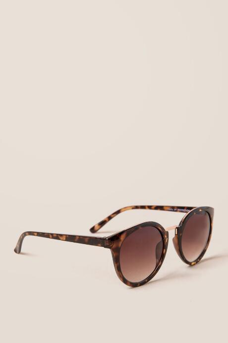 Francesca's Kamalame Smoked Tortoise Sunglasses - Tortoise