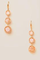 Francesca Inchess Cylas Circle Linear Earring In Champagne - Mauve