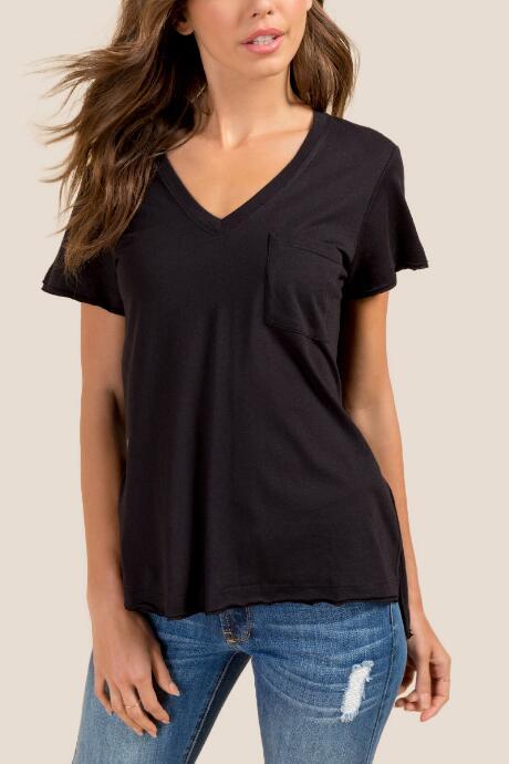 Francesca's Joy Basic Layering Top - Black