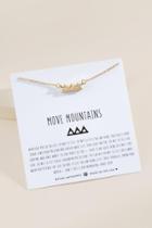 Francesca Inchess Bryan Anthonys Move Mountains Necklace - Gold