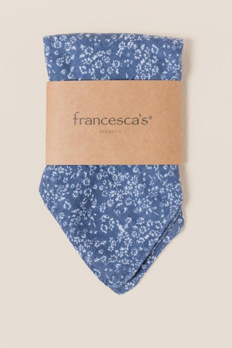 Francesca's Astoria Floral Square Scarf In Blue - Blue