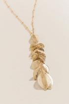 Francesca's Ashlyn Metal Marquis Pendant - Gold