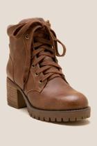 Mia Jonel Sweater Trim Hiker Boot - Brown