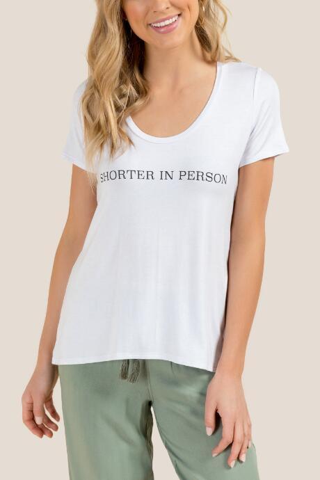 Francesca Inchess Kora Shorter In Person Graphic Tee - White
