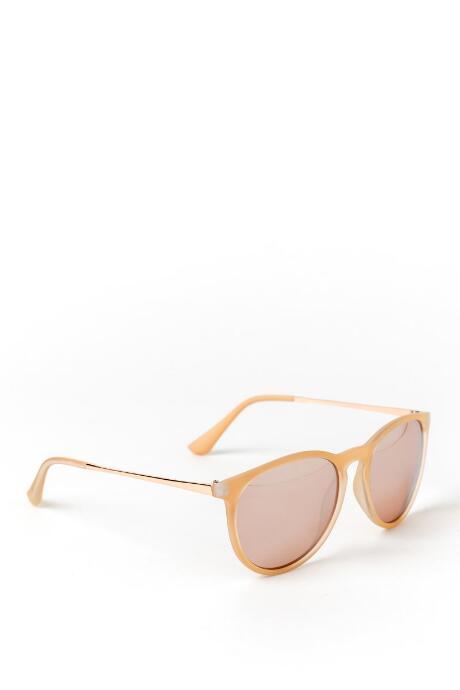 Francesca's Kira Rose Gold Sunglasses - Rose/gold