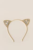 Francesca's Juliet Embellished Cat Ears - Gold