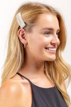 Francesca's Jill Pearl Rectangle Barrett - Gold