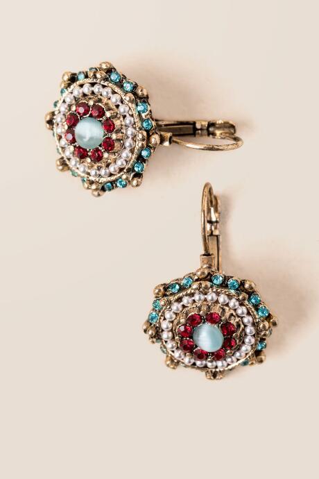 Francesca's Charlotte Circle Drop Earring - Multi