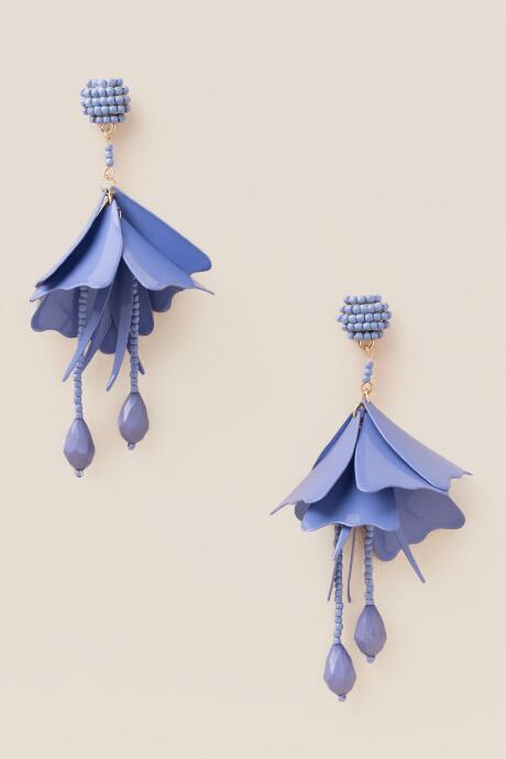 Francesca's Soledad Deconstructed Flowers In Blush - Periwinkle