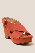 Cl By Laundry Capital Platform Wedge Heel - Rust