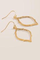 Francesca's Deana Pave Marquis Earrings - Gold