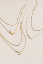 Francesca's Layered Initial Necklace - E