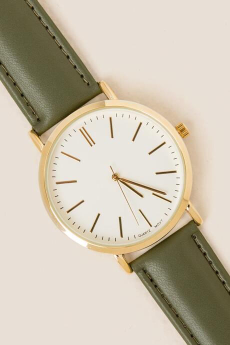 Francesca's Mackenzie Watch - Olive
