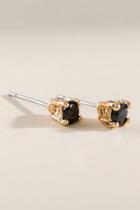 Francesca's Noelle Glass Stud Earrings - Black