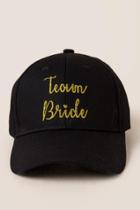 Francescas Team Bride Baseball Cap - Black