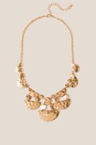 Francesca's Kyra Multi-shape Statement Necklace - Gold