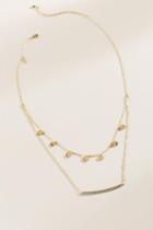 Francesca's Evelyn Layered Coin Necklace - Gold