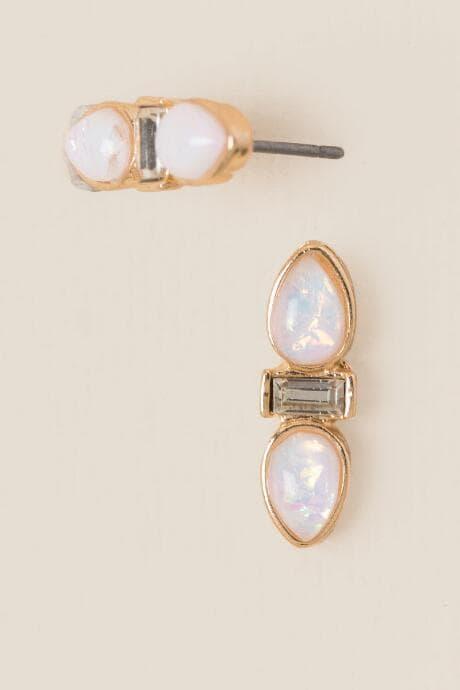 Francesca's Ellin Opal Stud Earring - Iridescent