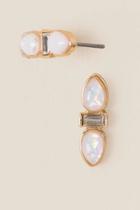 Francesca's Ellin Opal Stud Earring - Iridescent