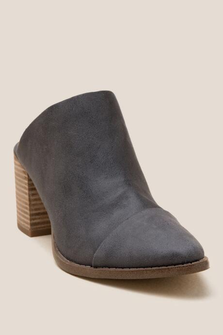Report Tisha Pointed Toe Mule - Gray