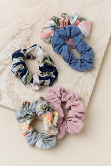 Francescas Saira Scrunchie Set - Multi