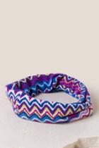 Francesca's Kathrynn Zig Zag Headband - Purple