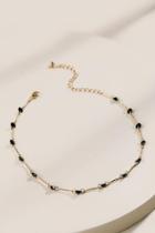 Francesca's Morgan Beaded Choker Necklace - Black