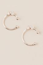 Francesca's Nyla Cubic Zirconia Cuff Earring In Rose Gold - Rose/gold