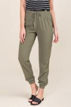 Mi Ami Brisa Side Striped Jogger - Dark Olive