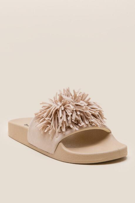 Dirty Laundry Faron Fringe Slide - Natural