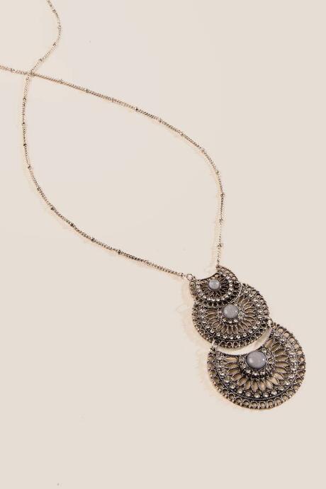 Francesca Inchess Piper Filigree Pendant - Silver