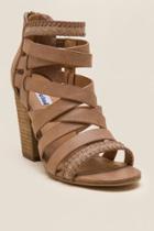 Not Rated Feelin Strappy Woven Heel - Tan