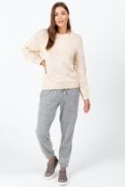 Francesca's Arya Bobble Sleeve Sweater - Ivory