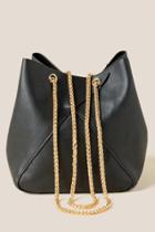 Francesca's Regina Bucket Bag - Black