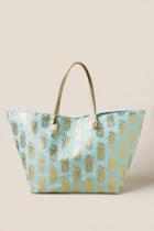 Francescas Valentina Pineapple Tote In Mint - Mint