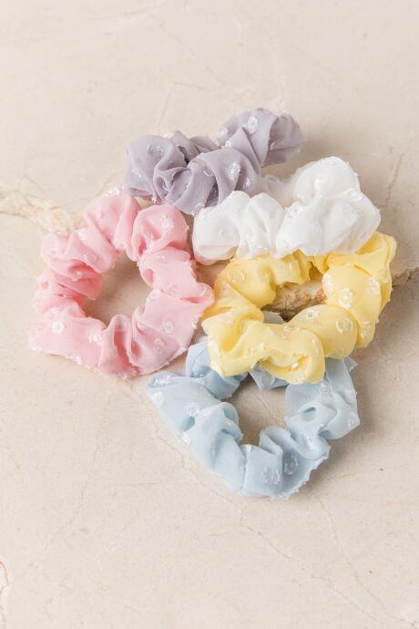 Francescas Blakely Pastel Scrunchie Set - Multi