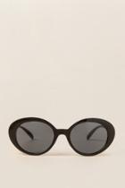 Francesca's Paloma Pearl Cat Eye Sunglasses - Black