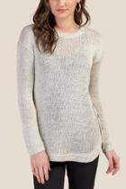 Francesca's Brielle Side Button Sweater - Ivory