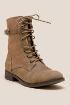 Francesca Inchess Casmalia Belted Lace Up Hiker Boot - Taupe