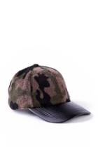 Francesca's Billie Camo Ball Cap - Olive