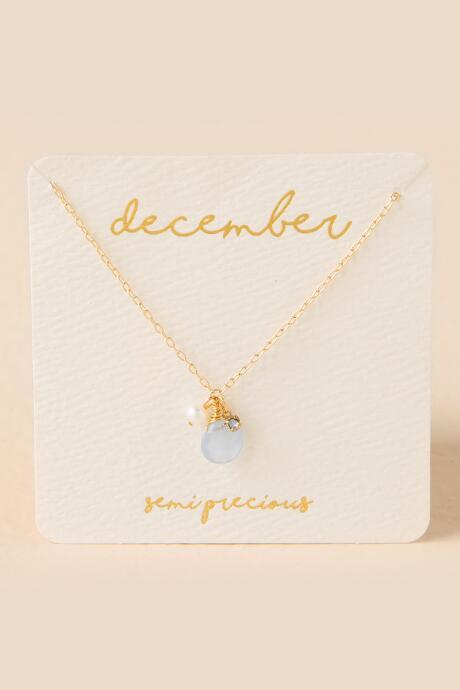 Francesca's December Birthstone Charm Pendant - Turquoise