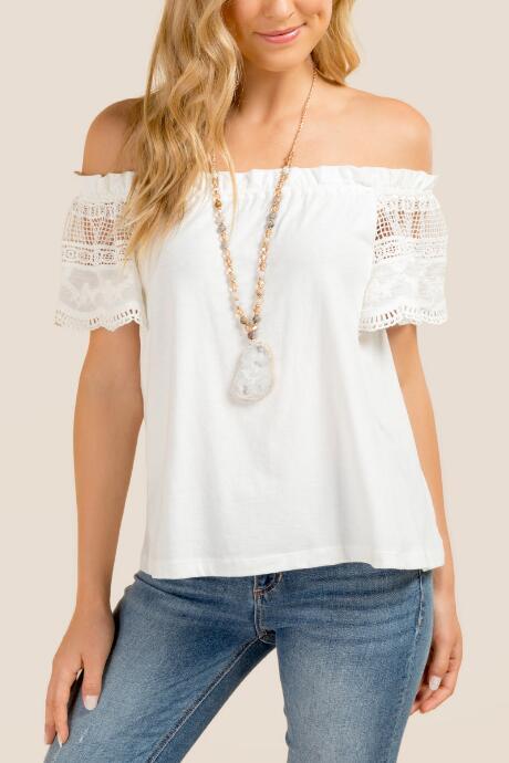 Francesca Inchess Adela Off The Shoulder Blouse - White