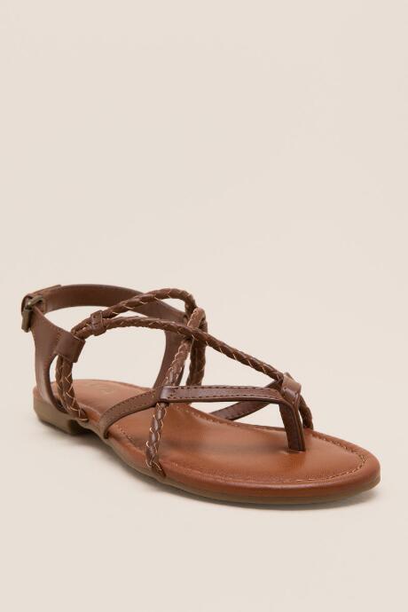 Mia Dana Multi Strap Sandal - Cognac