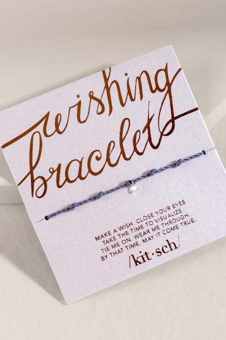 Francesca Inchess Kitsch Wishing Bracelet - Gray