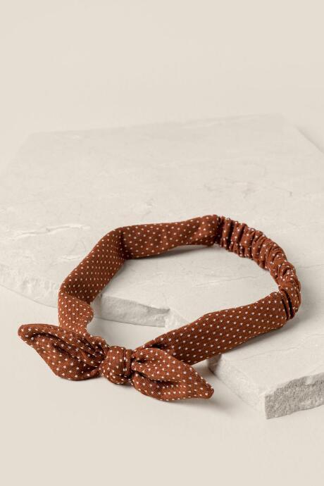 Francesca's Victoria Bow Headwrap In Tort - Tortoise