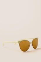 Francesca's Sarafina Cat Eye Sunglasses - Mint